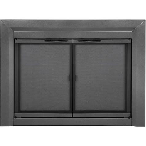 Pleasant Hearth Carlisle Gunmetal Large Cabinet 